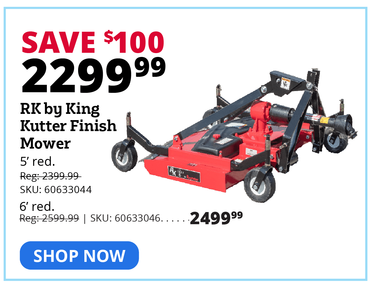RK by King Kutter Finish Mower