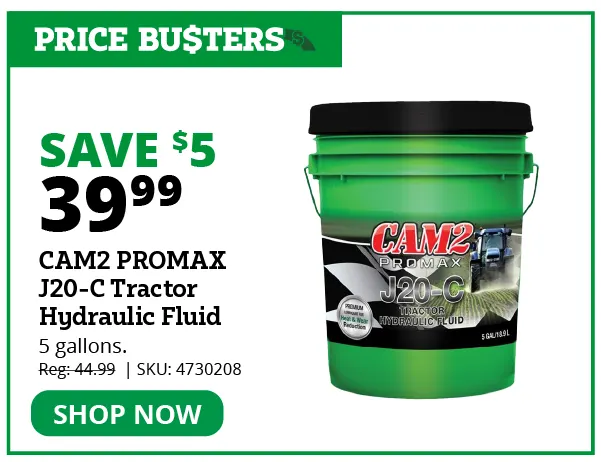 CAM2 PROMAX™ Tractor Hydraulic J20 C Oil, 5 Gallon - 565298