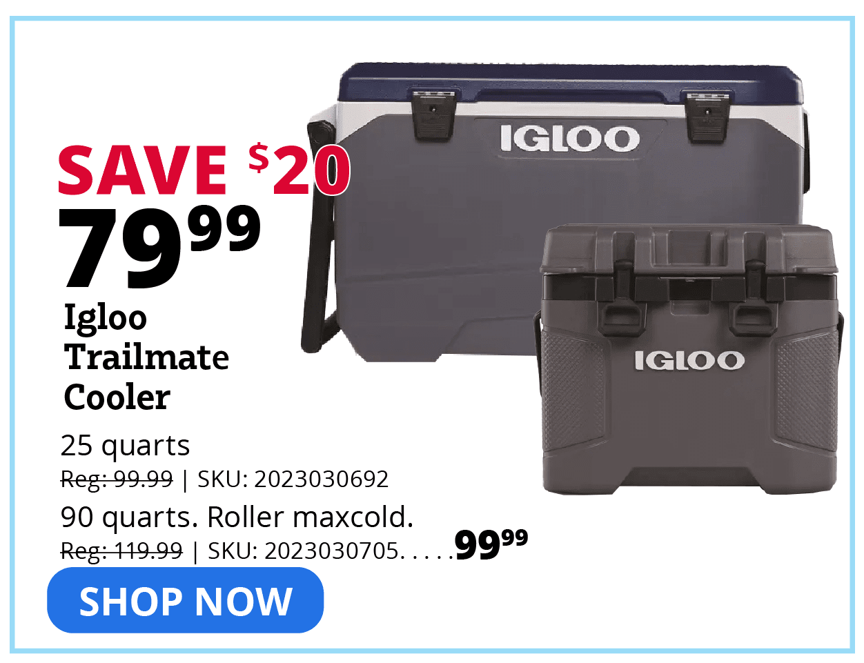 Igloo Latitude 90 Quart Roller Maxcold Cooler - 34547