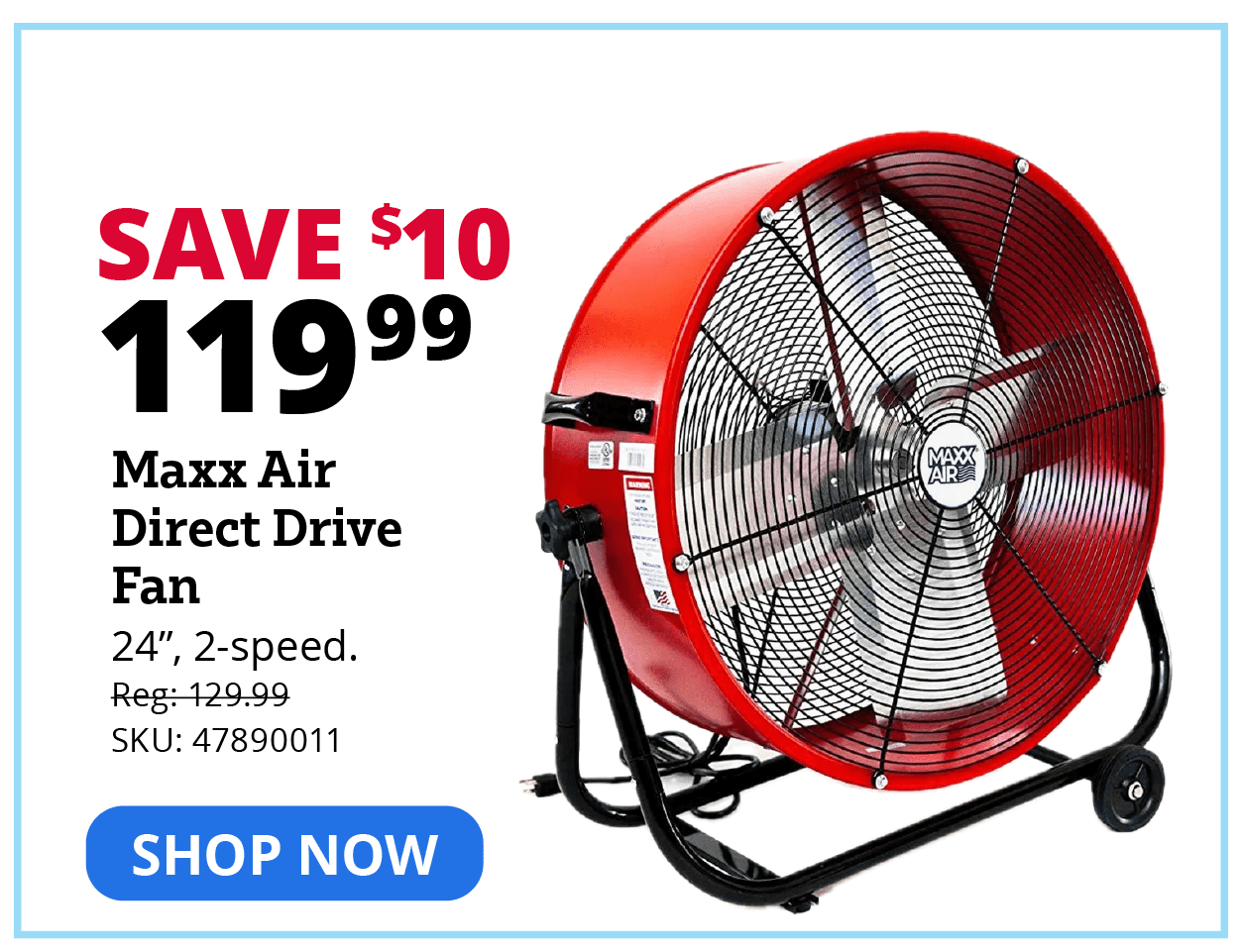24" Maxx Air Direct Drive Fan - DR24