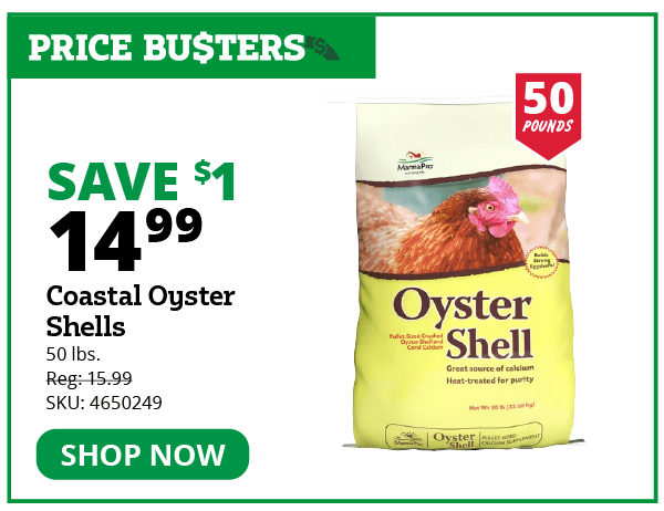 Coastal Oyster Shells, 50 lb. Bag