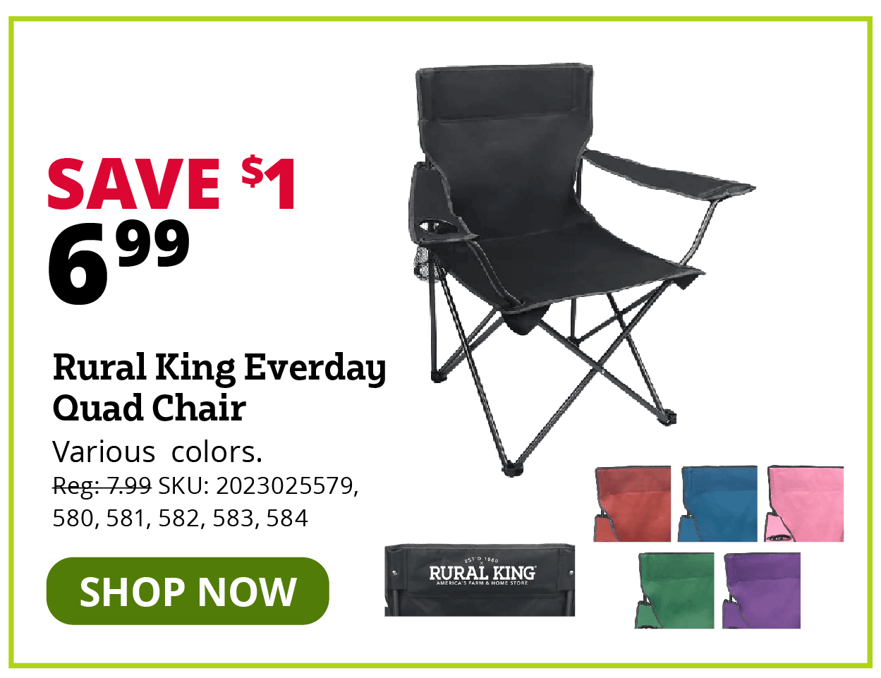 Rural King Everyday Quad Chair