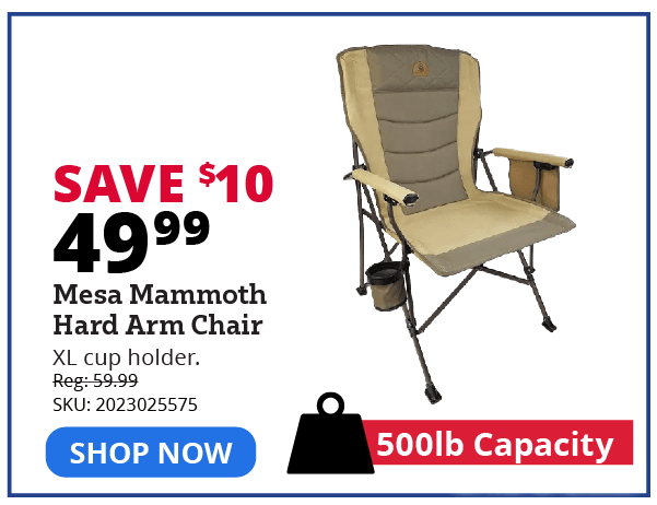 Mesa Mammoth Hard Arm Chair