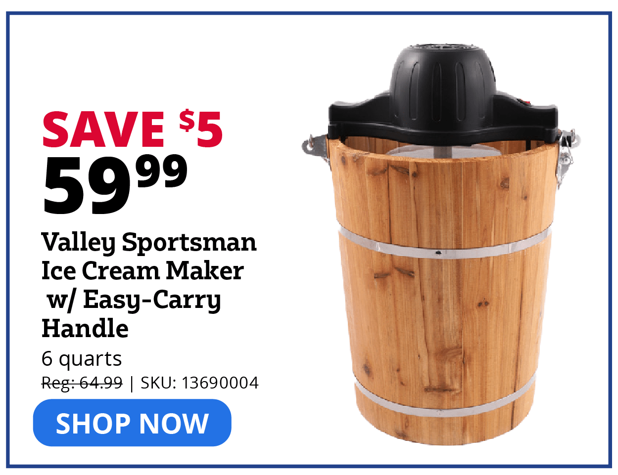 Valley Sportsman Ice Cream Maker