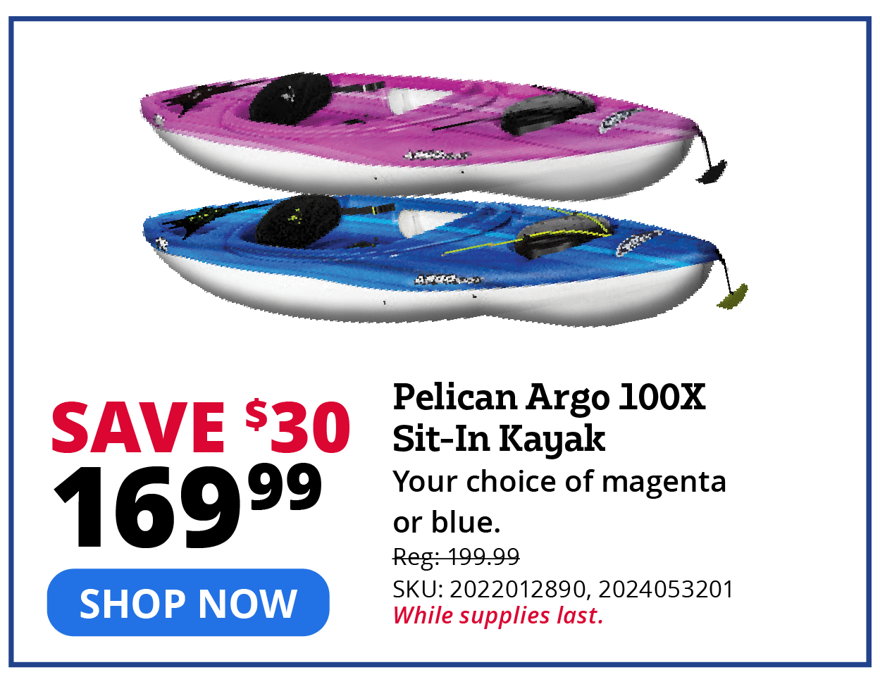 Pelican Argo 100X Sit-In Kayak