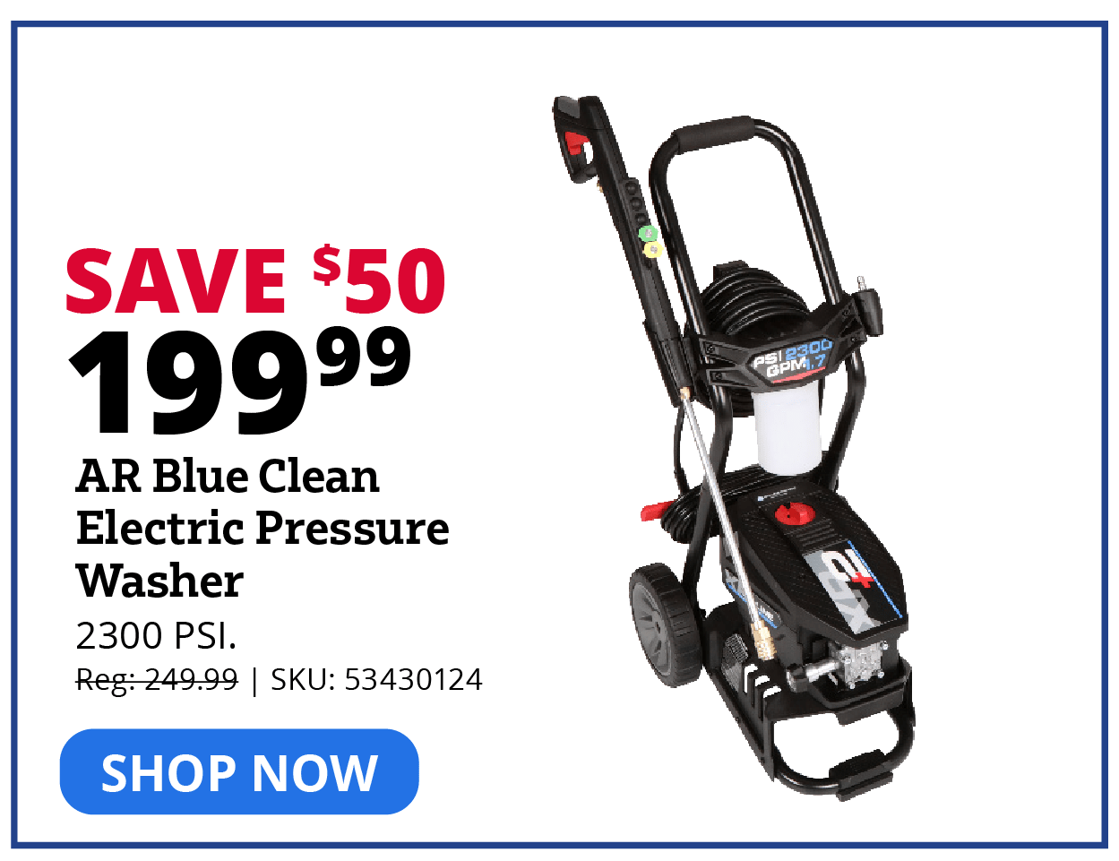 AR Blue Clean Electric Pressure Washer