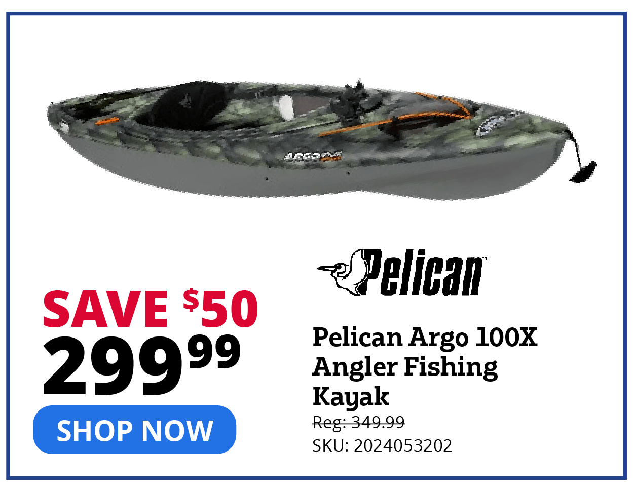 Pelican Argo 100x Angler Fishing Kayak
