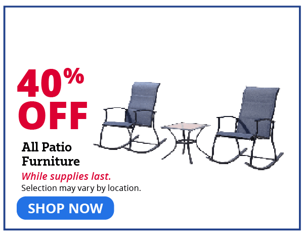 40 off patio furniture