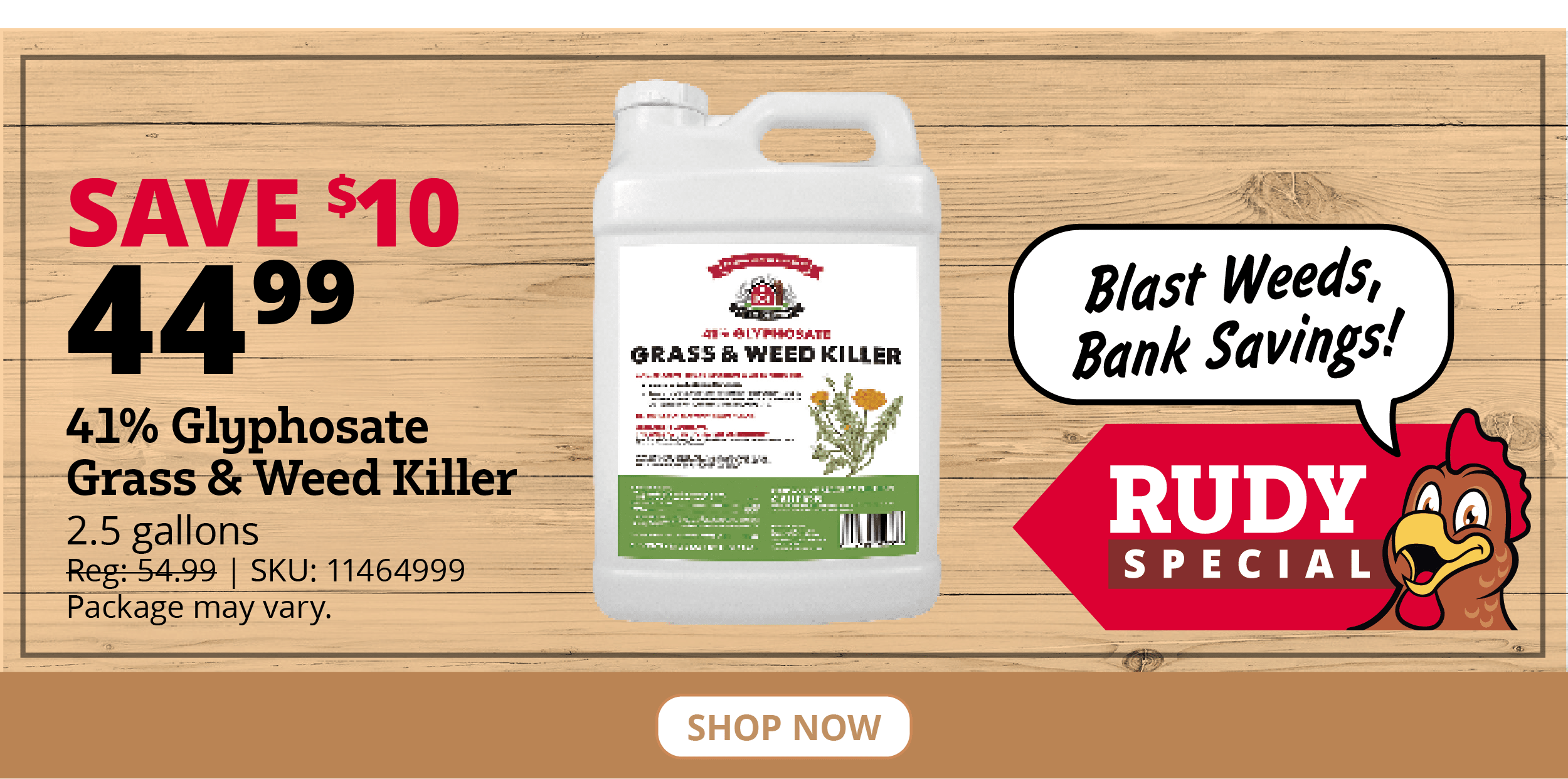 41% Glyphosate Grass & Weed Killer 2.5gal