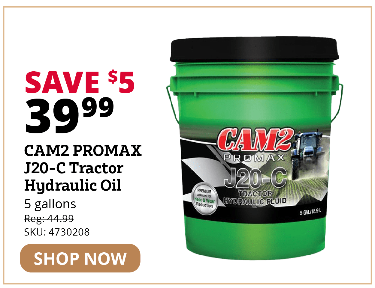 CAM2 PROMAX J20-Tractor Hydraulic Oil