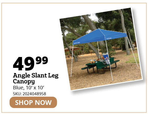 Angle Slant Leg Canopy