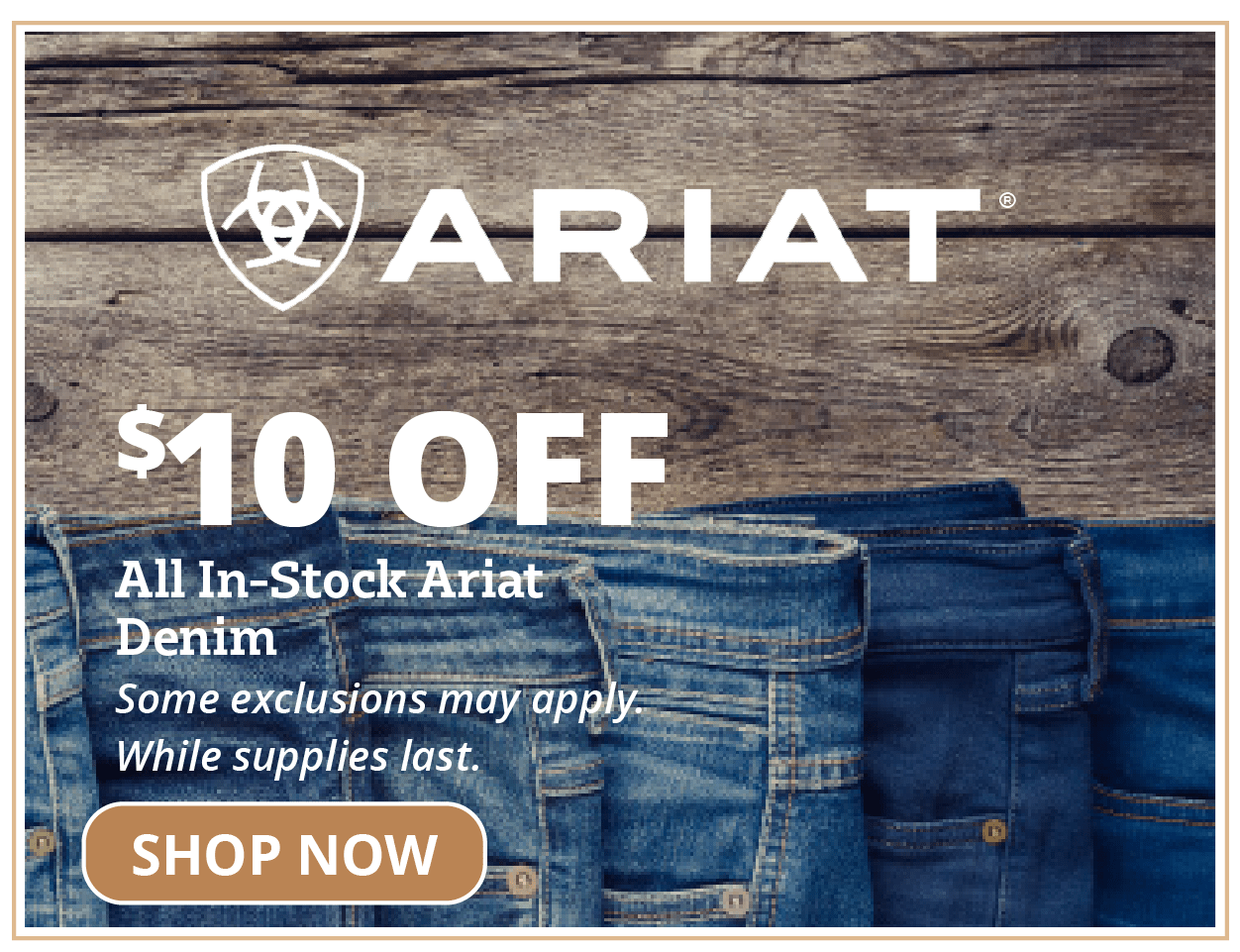 10 Off All In Stock Ariat Denim