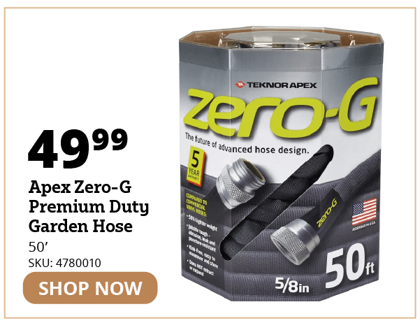 Apex Zero-G Premium Duty 50' Garden Hose