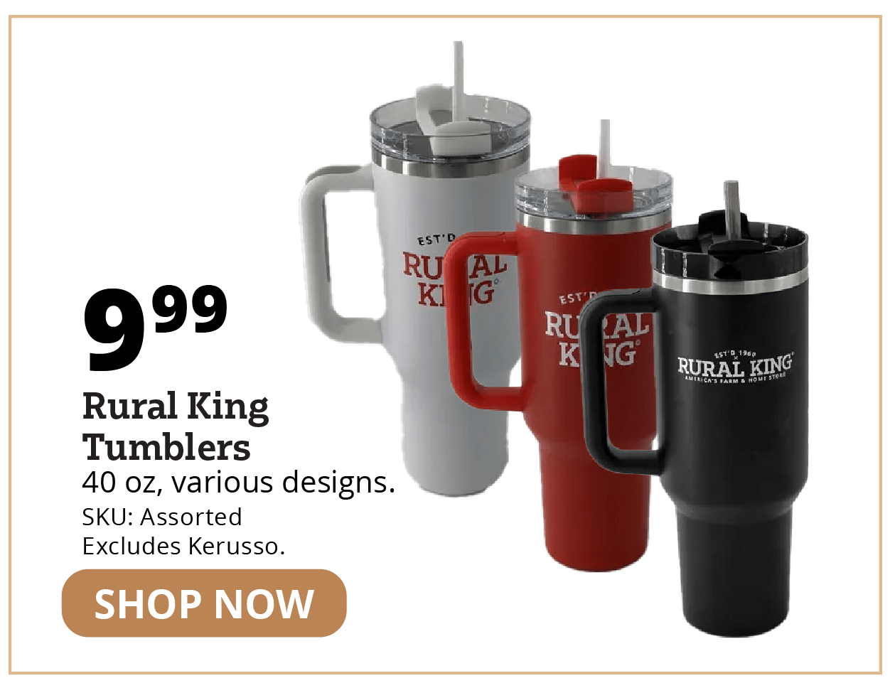 Rural King Tumblers