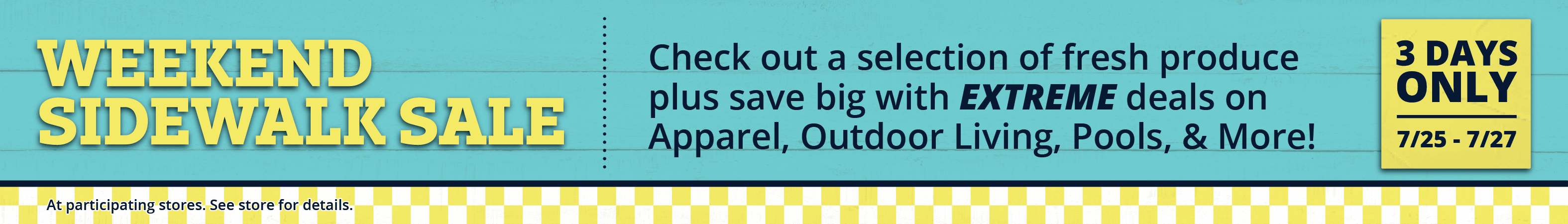 Weekend Sidewalk Sale