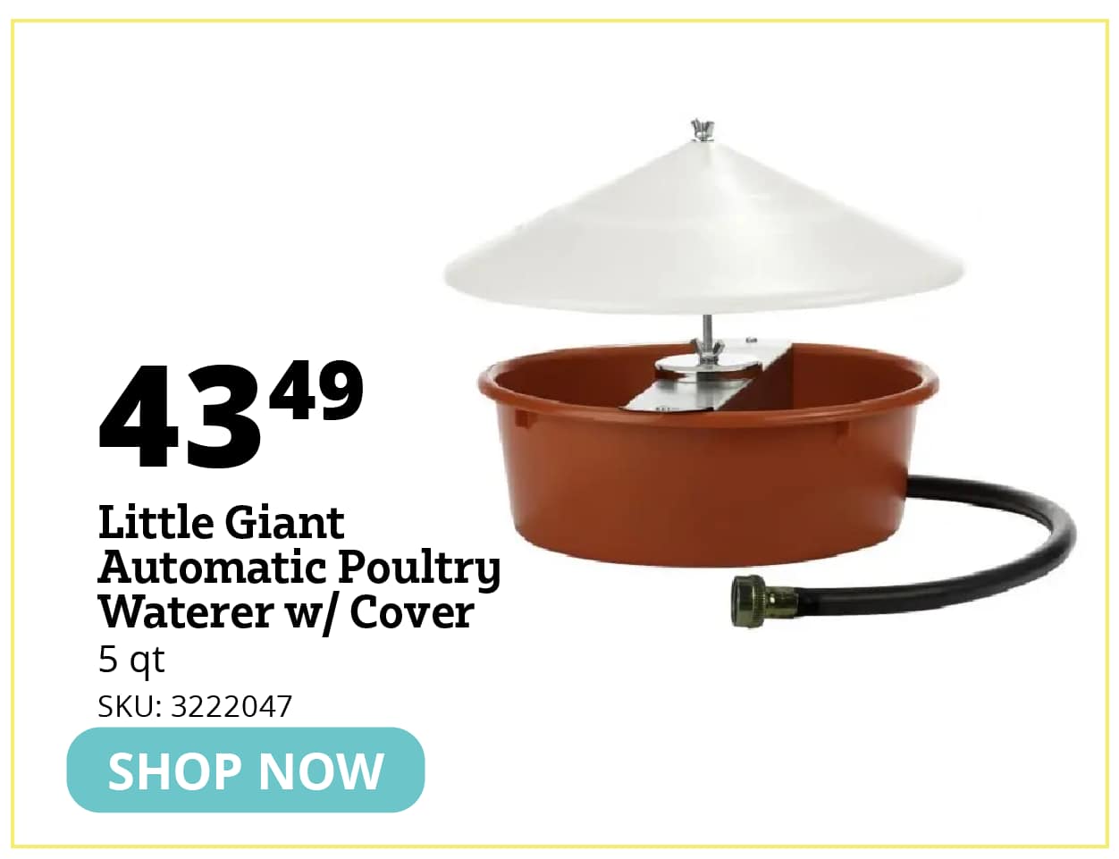 AUTO POULTRY WATERER