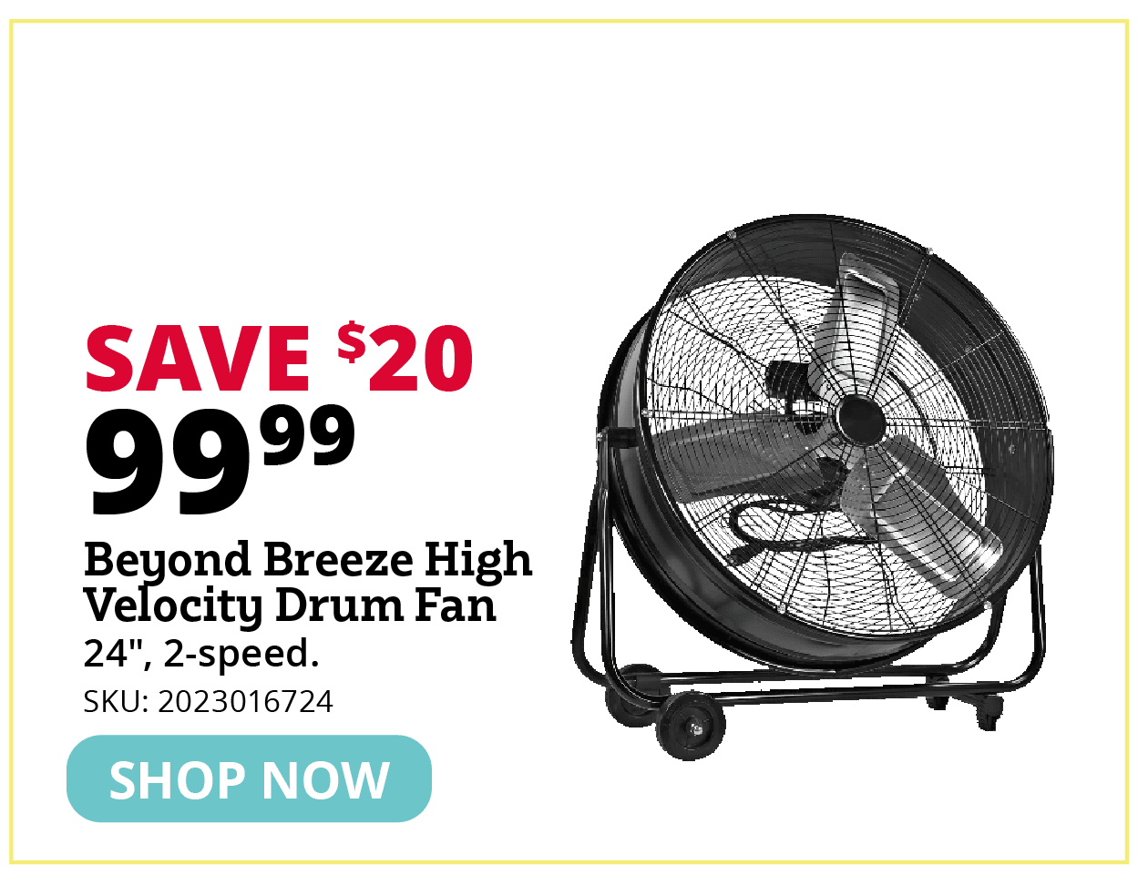 Beyond Breeze High Velocity Drum Fan