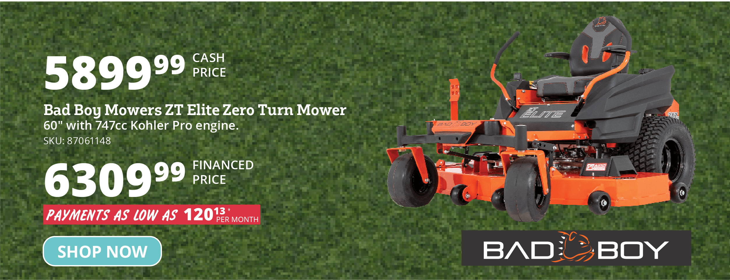 Bad Boy Mowers ZT Elite Zero Turn Mower