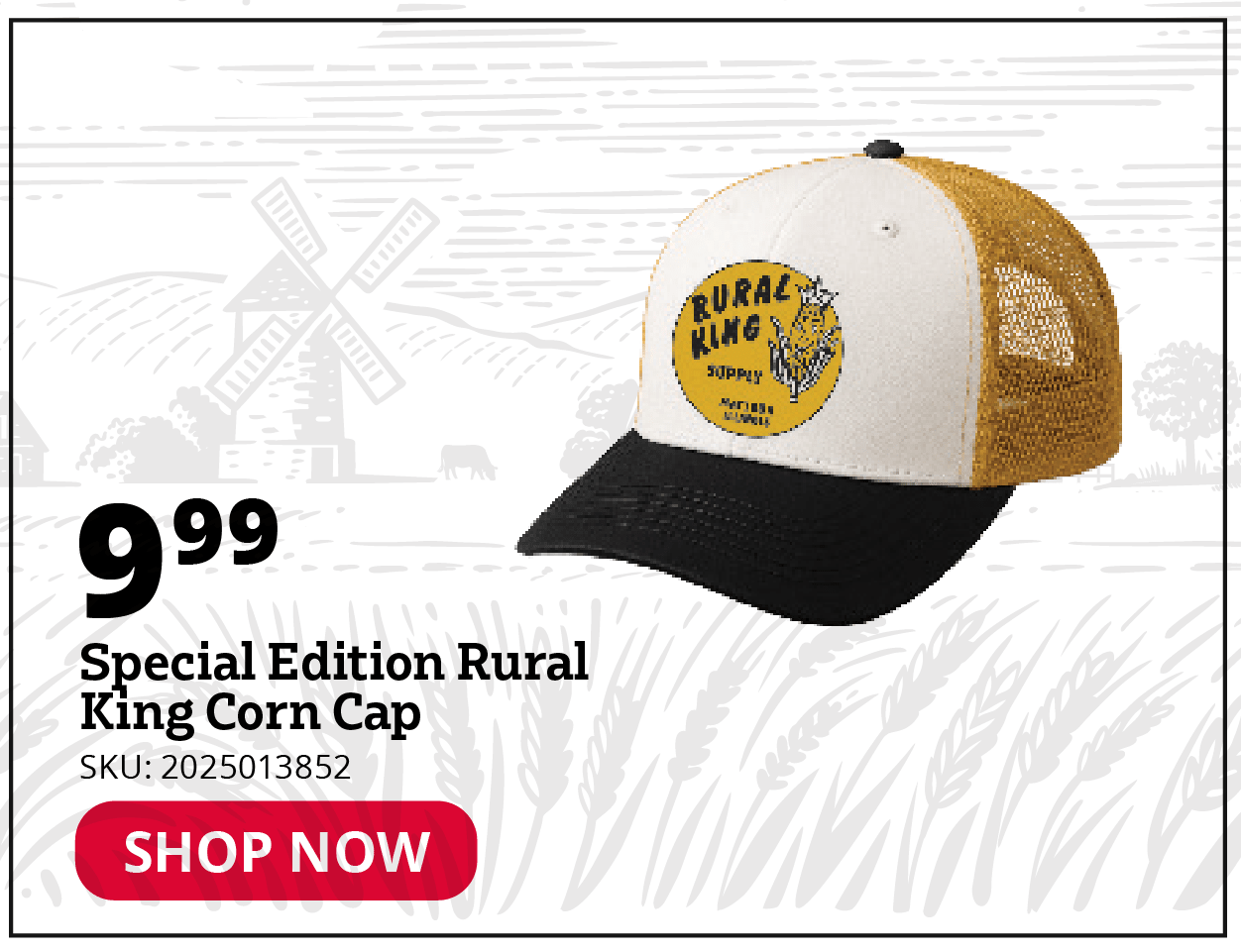 Special Edition Rural King Corn Cap