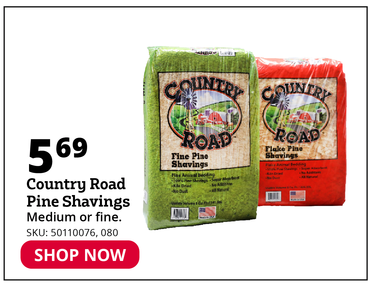 Country Road Pine Shavings