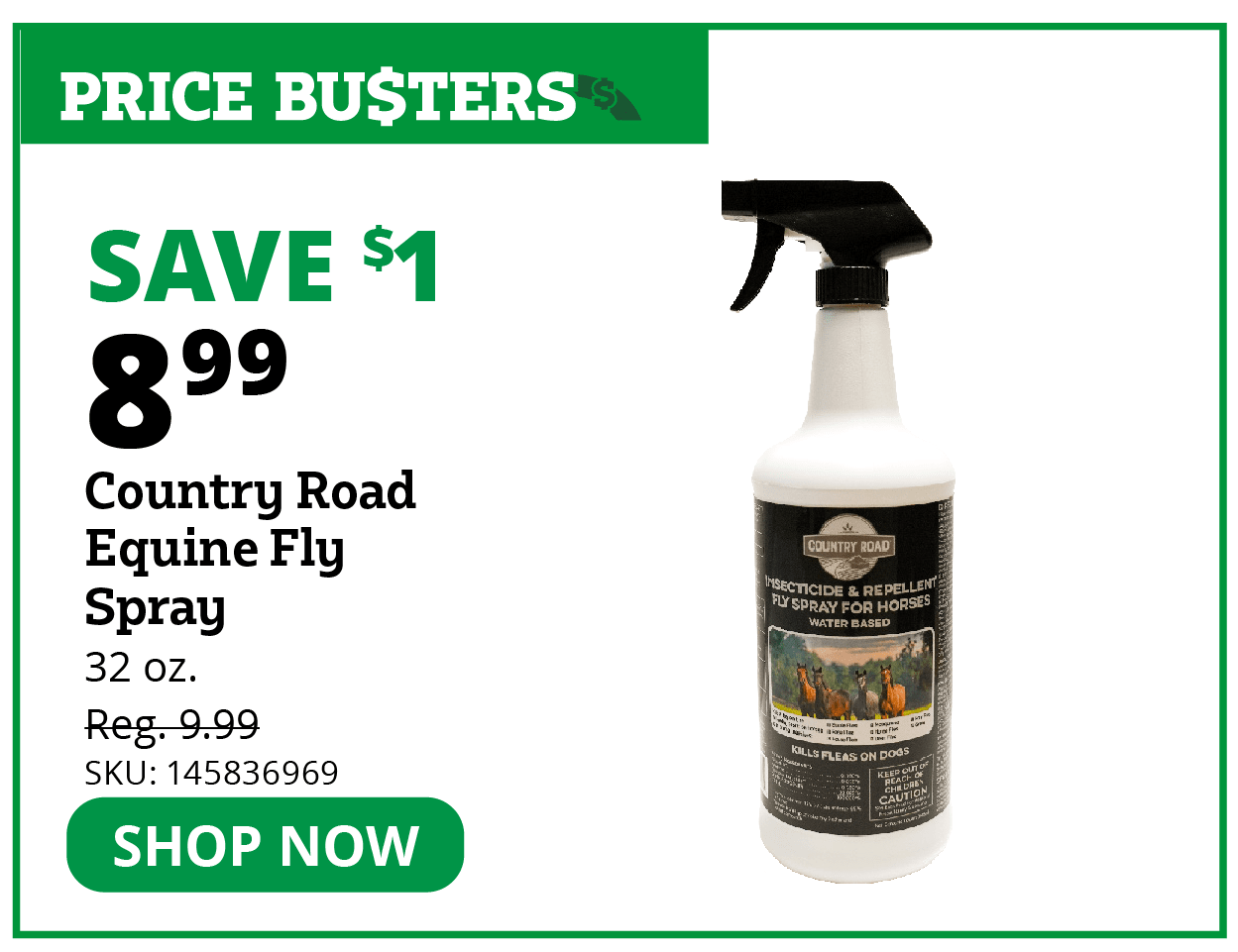 Country Road Equine Fly Spray