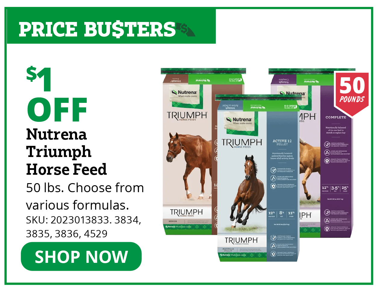 Nutrena Triumph Horse Feed