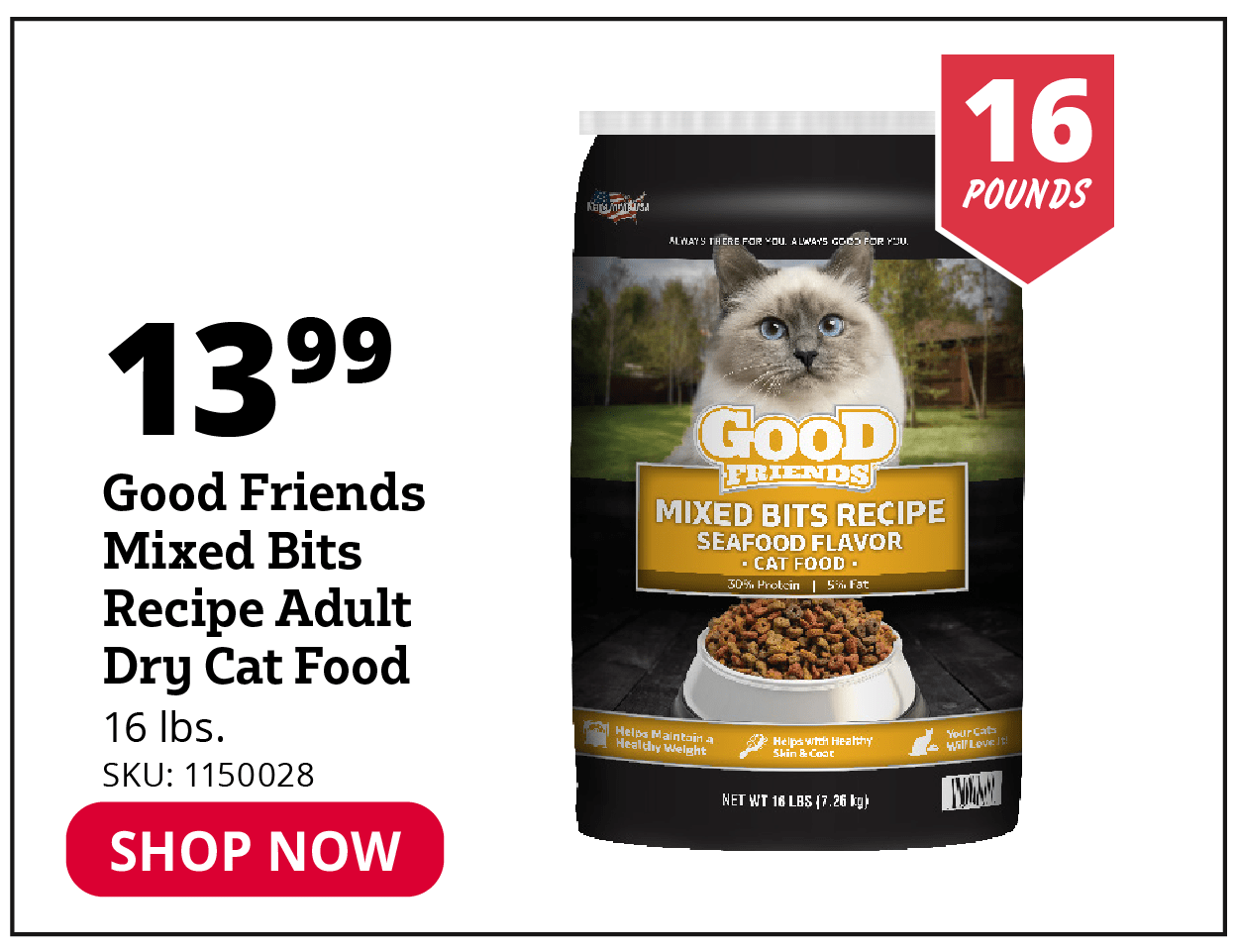 Good Friends mixed Bits Dry Cat Food