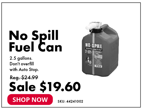 No Spill Fuel Can