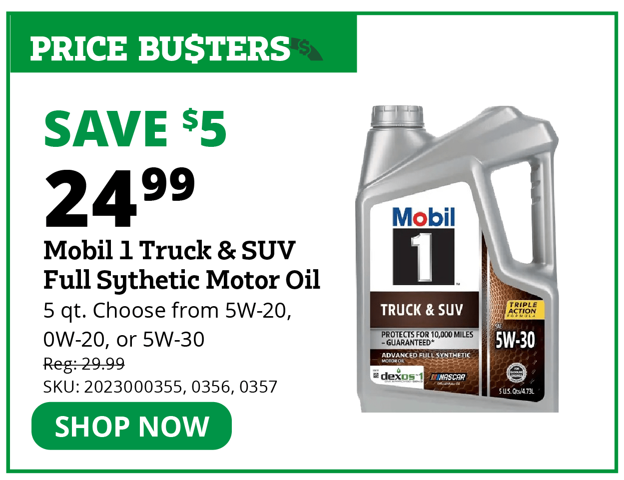 Mobil 1 Truck SUV Full Synthetic Motor Oil