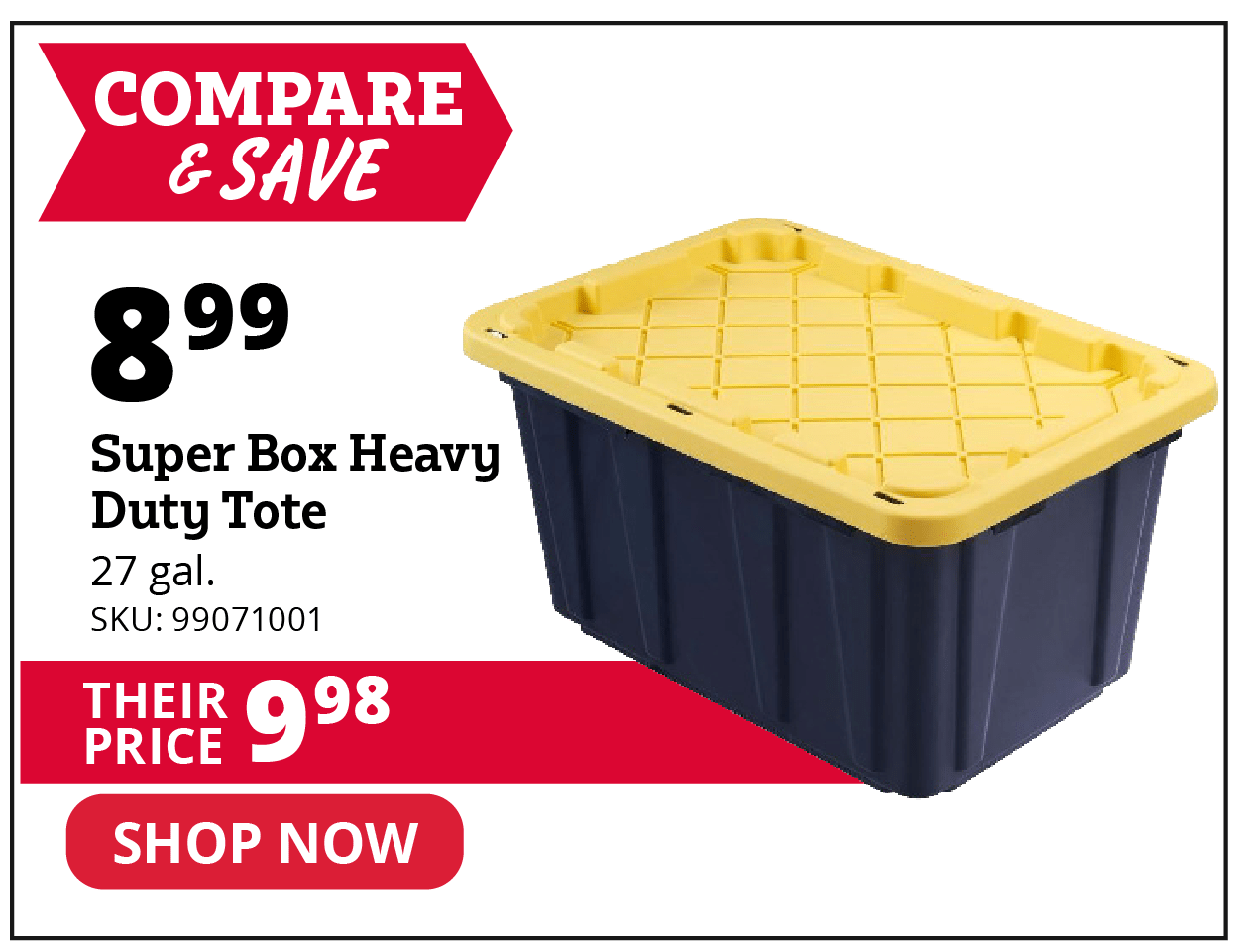 Super Box Heavy Duty Tote