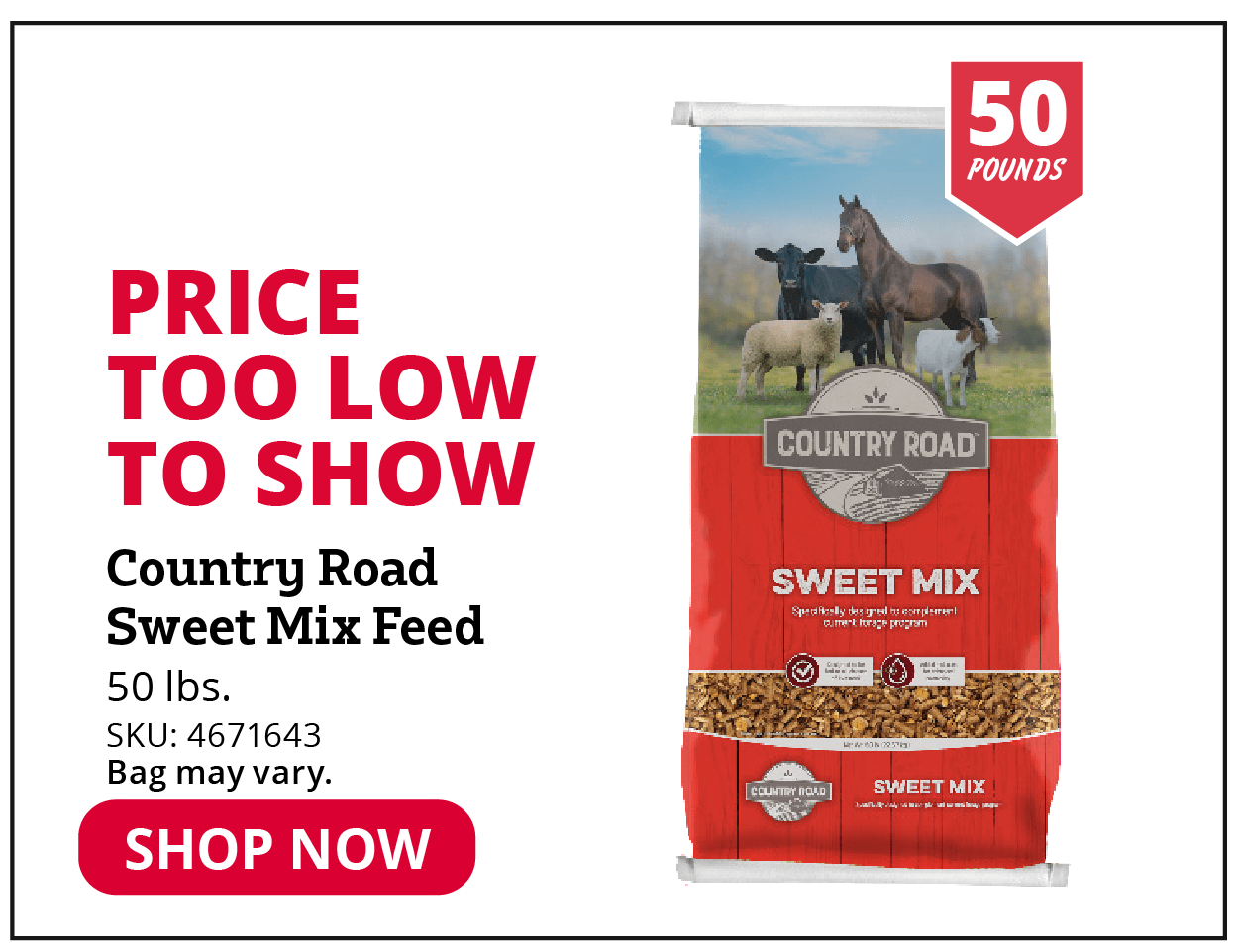 Country Road Sweet Mix Feed