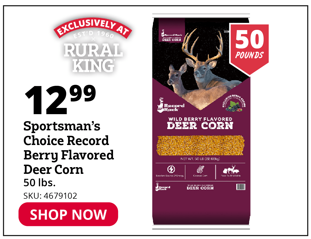 Sportsman's Choice Record Berry Flavored Deer Corn