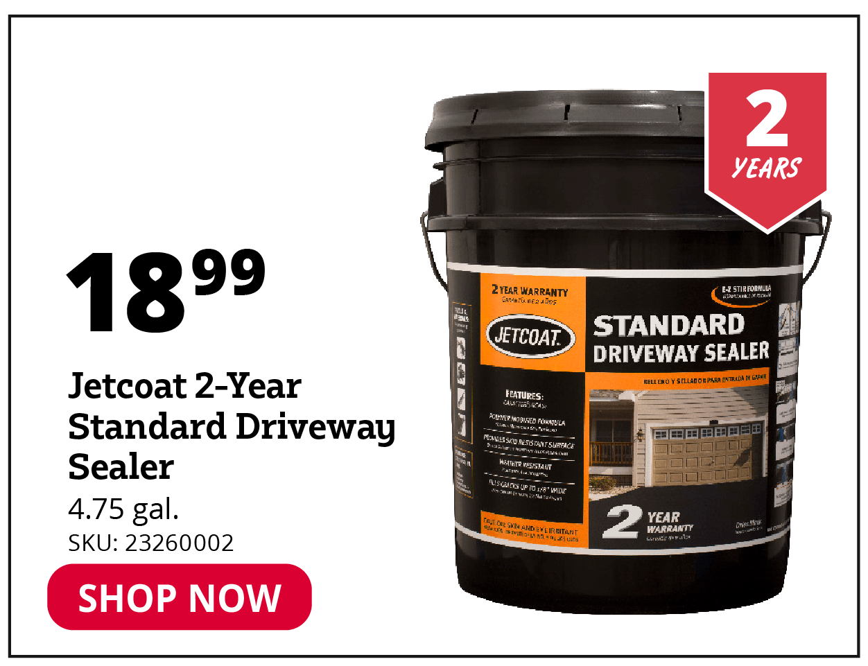 Jetcoat 2-Year Standard Driveway Sealer