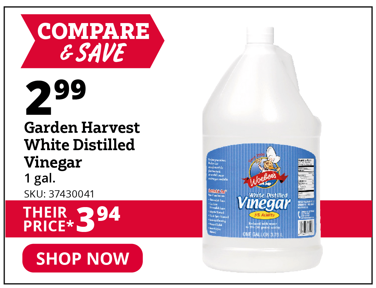 Garden Harvest White Distilled Vinegar