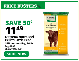 Nutrena Nutrebeef Pellet Cattle Feed