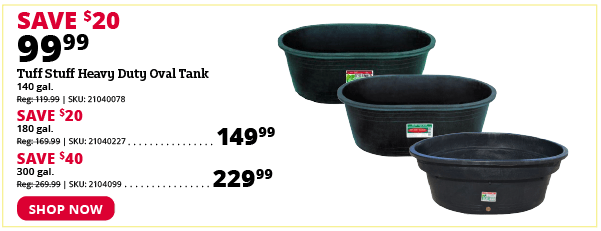 Tuff Stuff Heavy Duty Oval Tank