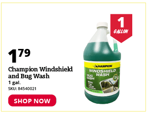 Champion Windshield and Bug Wash