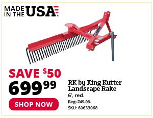 RK by King Kutter Landscape Rake