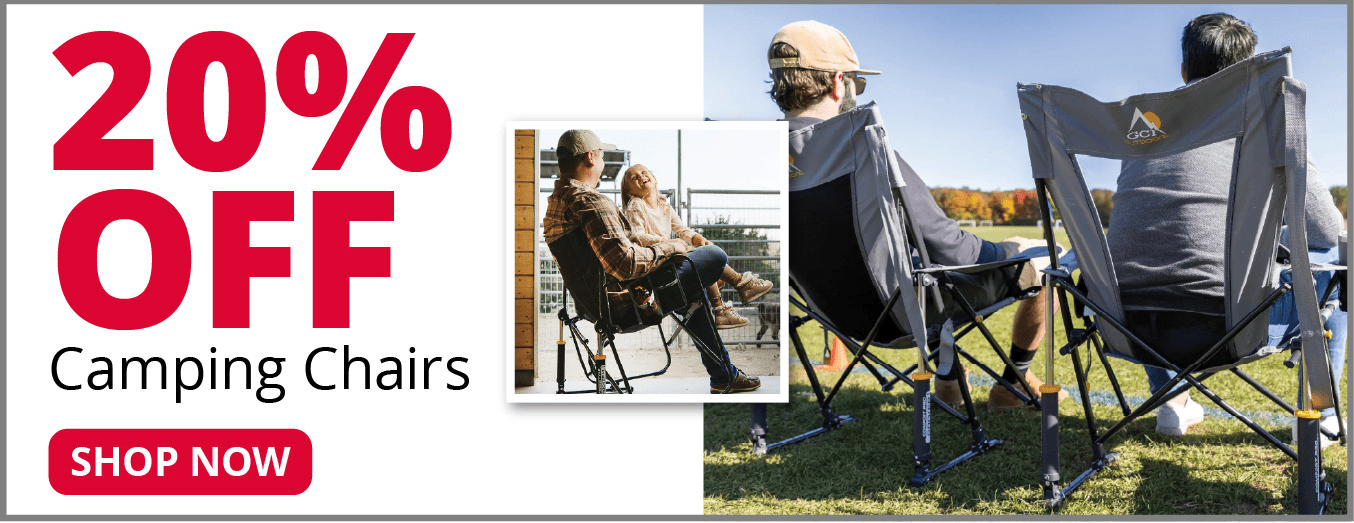20% off Camping chairs