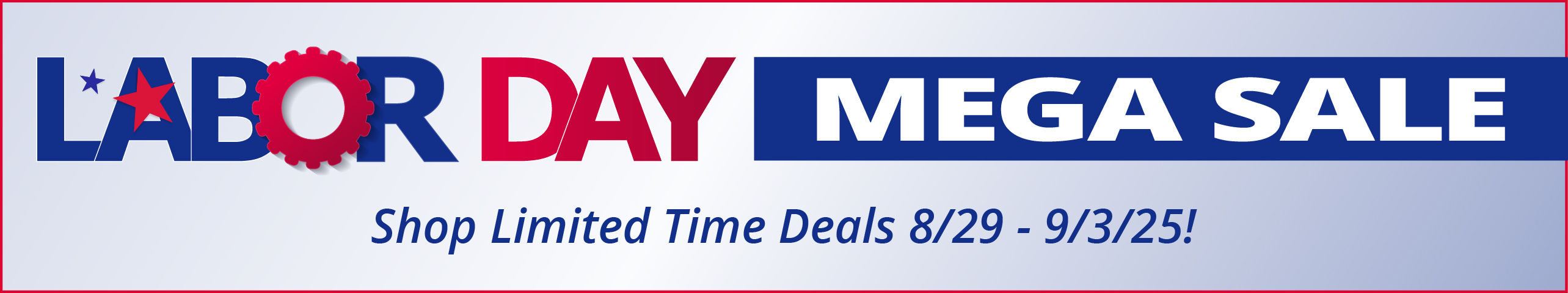 50% off Labor Day Mega Sale