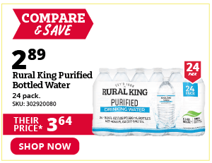 Rural King Purified Bottled Water