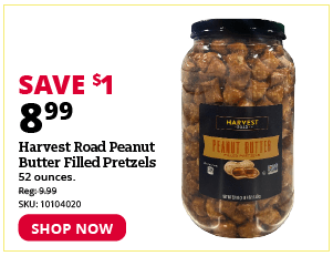 Harvest Road Peanut Butter Filled Pretzels
