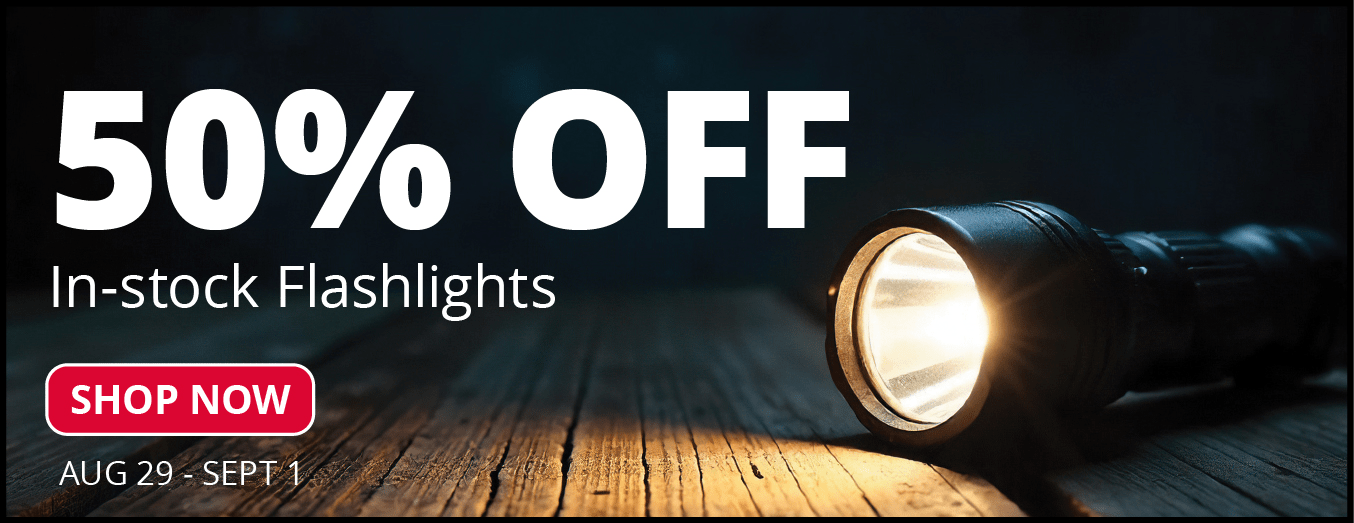 50% off Flashlights