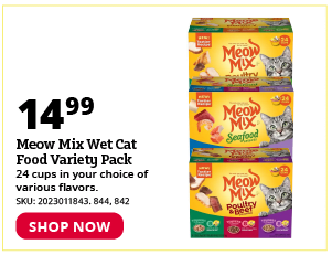 Meow Mix Wet Cat Food Variety Pack
