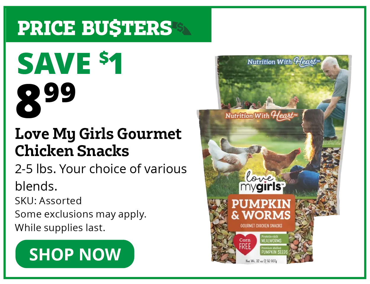 Love My Girls Gourmet Chicken Snacks
