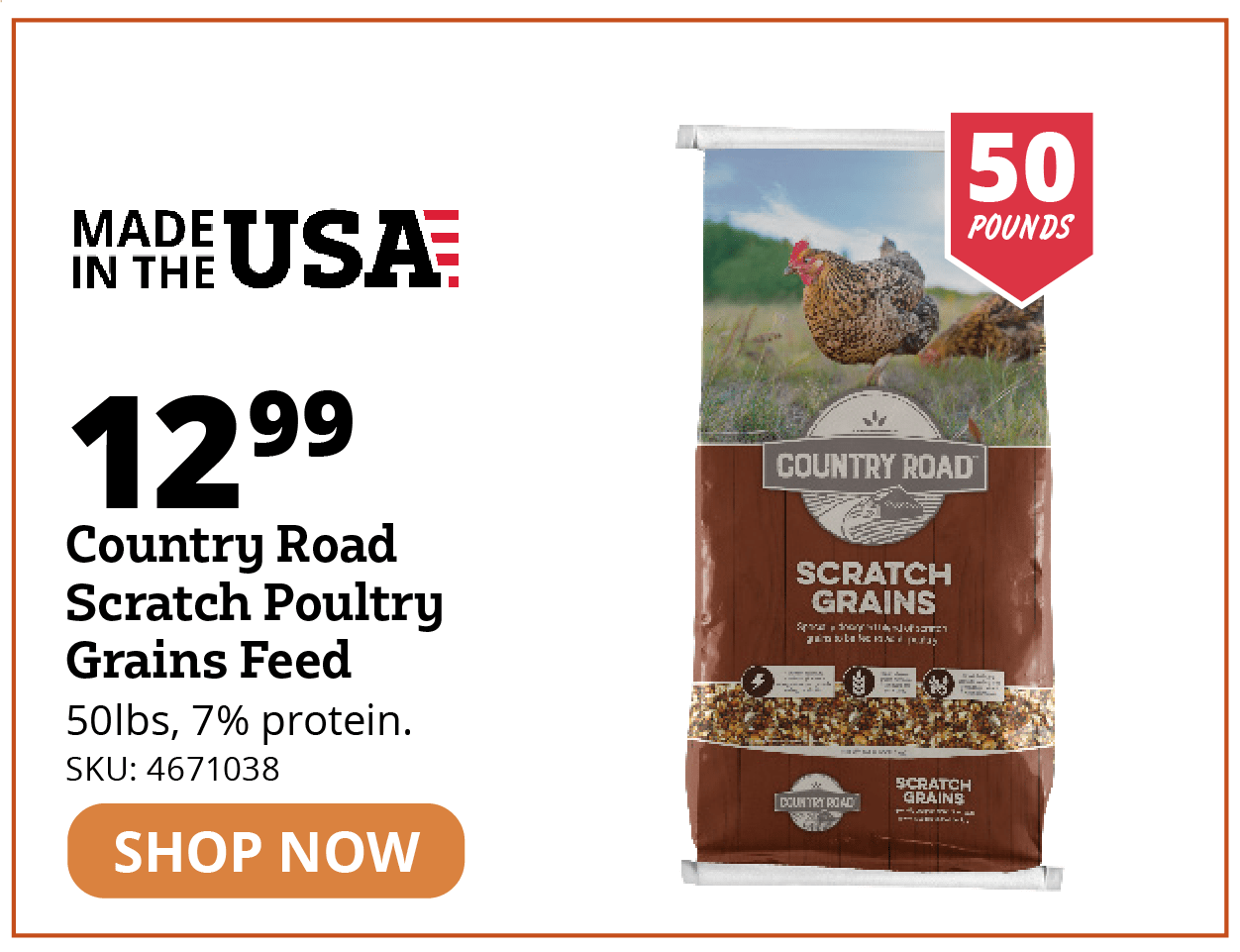 Country Road Scratch Poultry Grains Feed