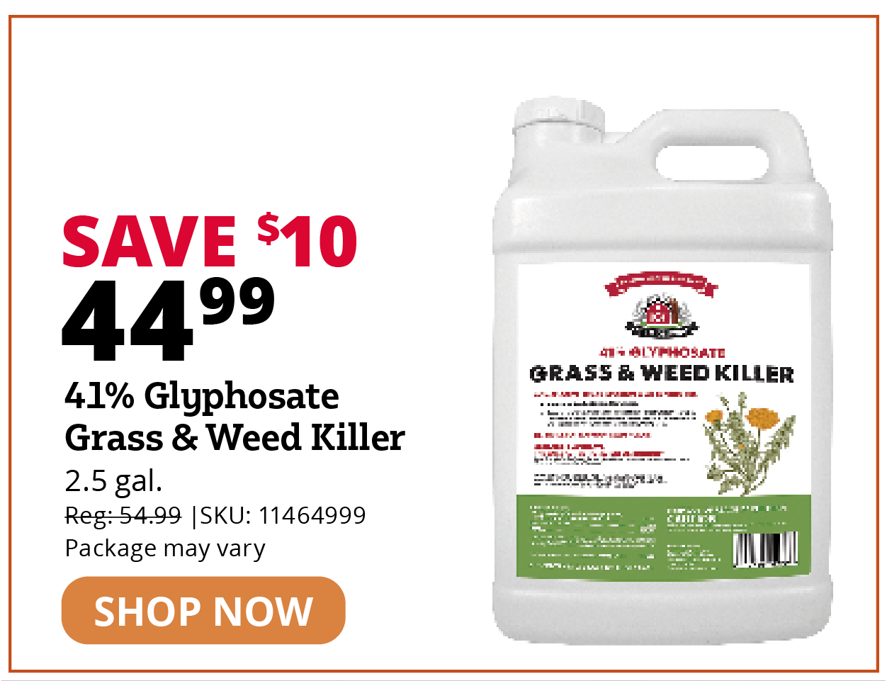 41% Glyphosate Grass & Weed Killer