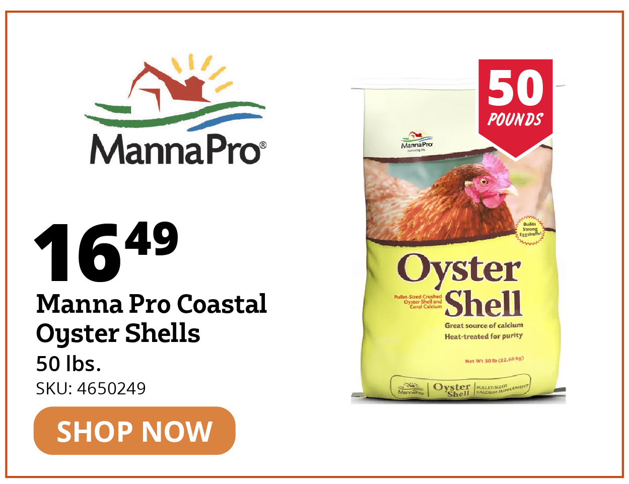 MannaPro Coastal Oyster Shells