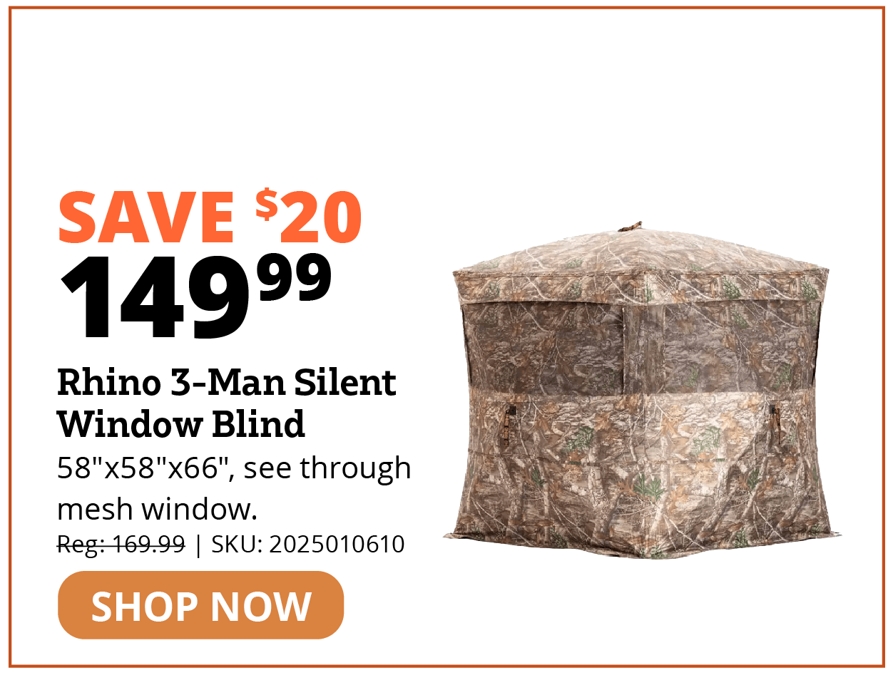 Rhino 3-Man Silent Window Blind