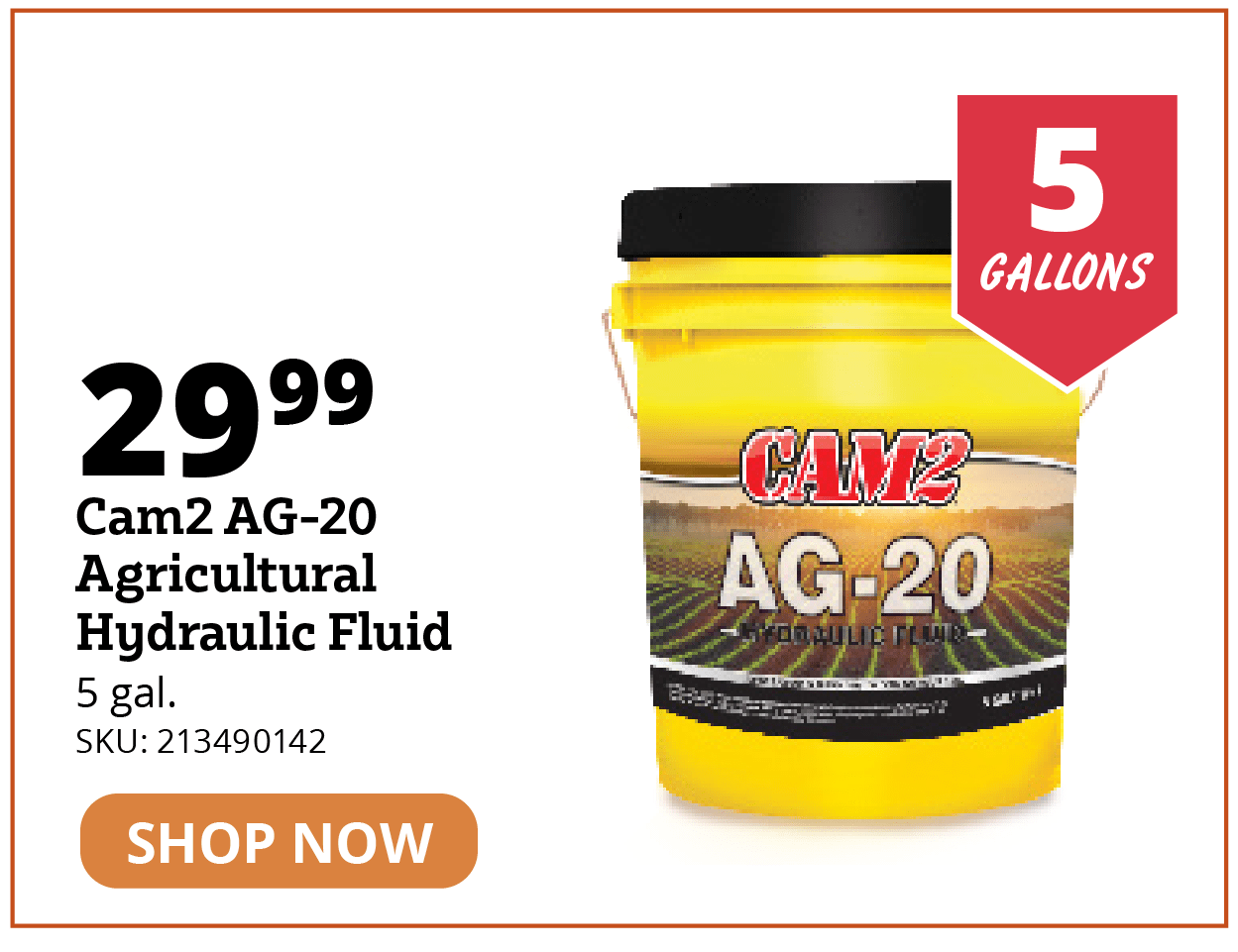 Cam2 AG-20 Agricultural Hydraulic Fluid